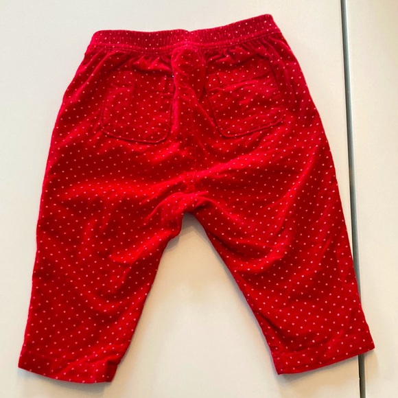 Baby Gap Christmas red with white polkadot corduroy pants - Size 6-12M - Picture 2 of 3